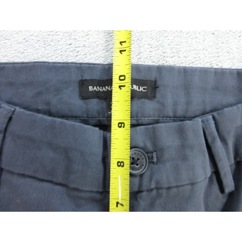 Banana Republic Pants Men Size 30 x34 (Actual 29 x 32) Chino Gray Flat Front